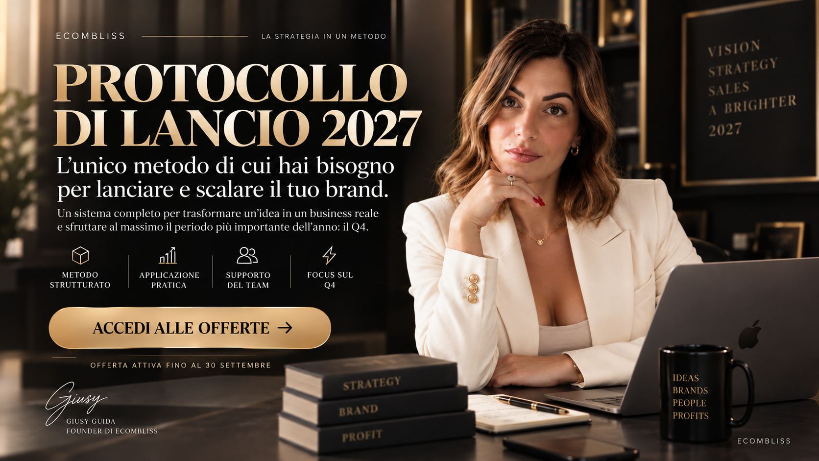 Giussy Guida, founder di Ecombliss, presenta il Protocollo di Lancio 2027